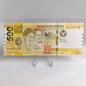 2024 Philippinen 500 Piso Star Hinweis: Marcos BBM - Remolona