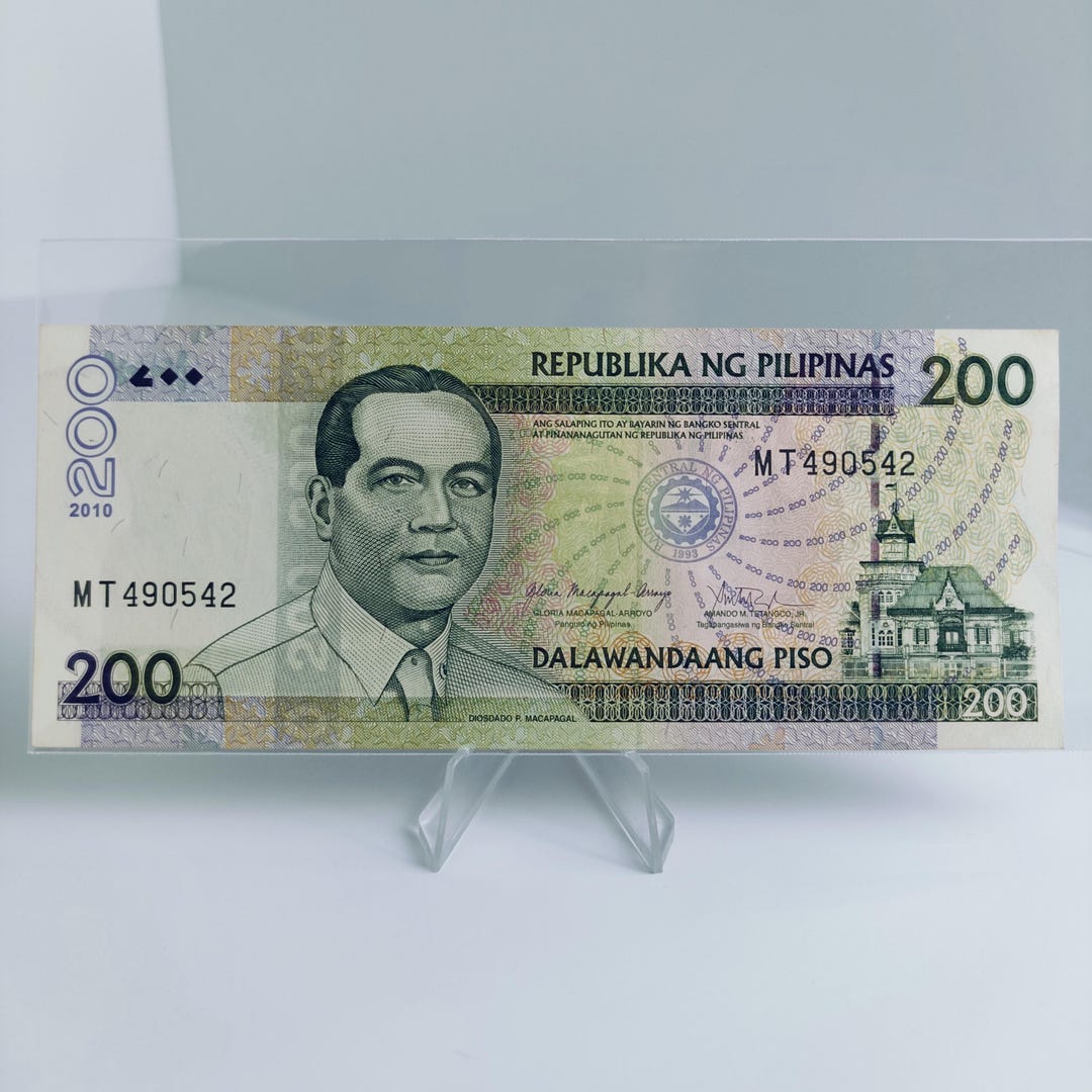 Philippines 200 Piso Banknote: 2010 Arroyo-tetangco Series - Main Image