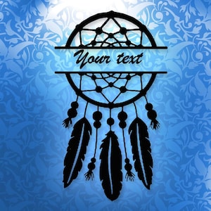 Personalized Dreamcatcher decal or car or laptop or wall
