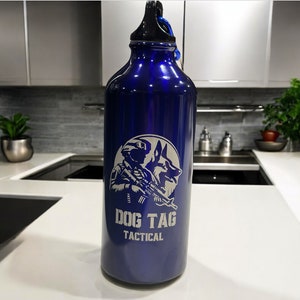 custom laser engraved 20oz water bottle