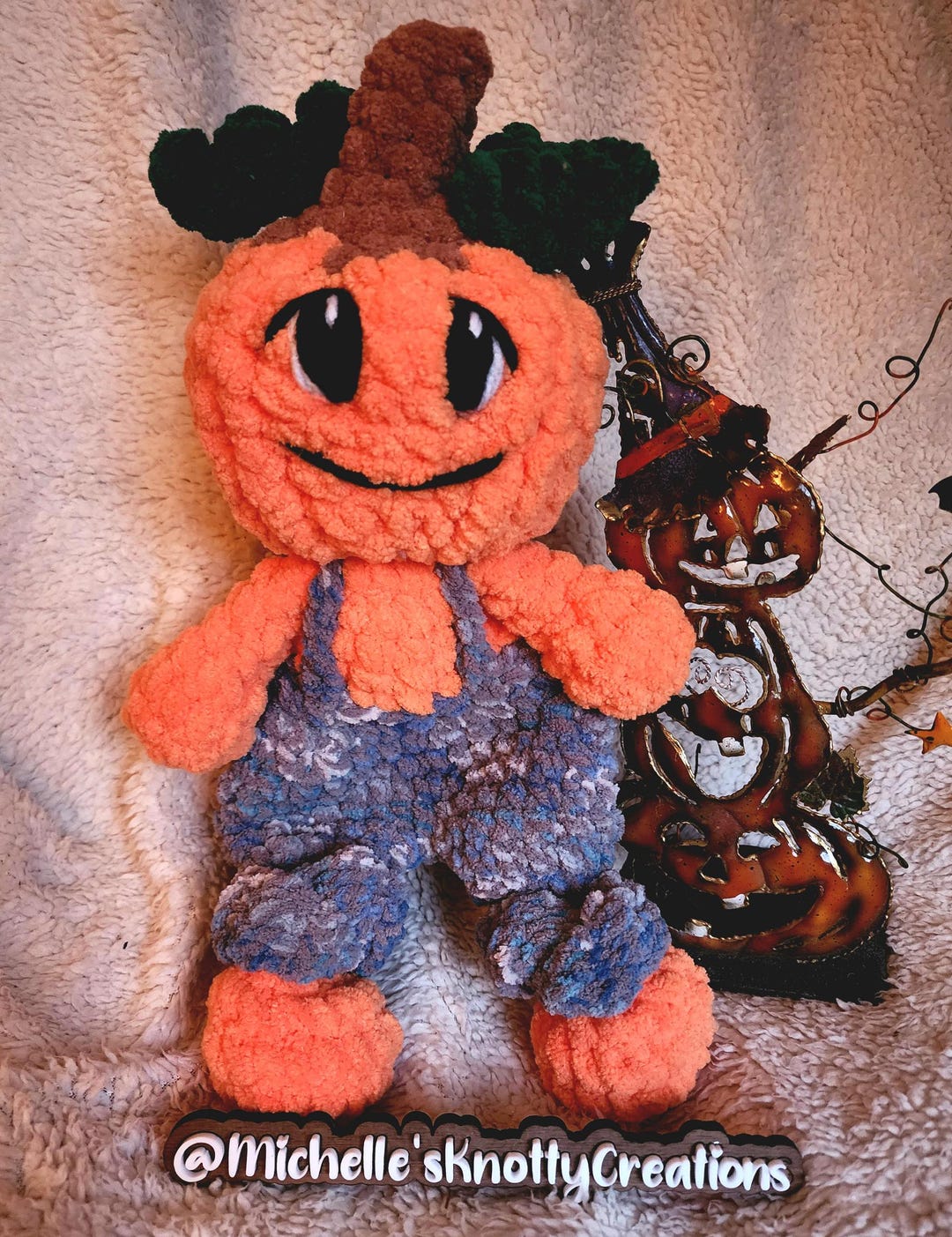 Jax the Pumpkin Crochet Pattern | Amigurumi Lovey (PDF Pattern) - Etsy