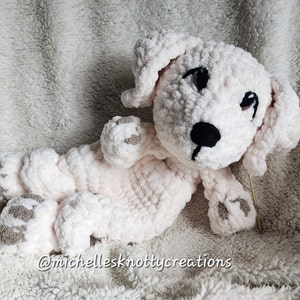 Cocoa the Dog Lovey Crochet PATTERN | Lovey | Snuggler | Amigurumi | Stuffed Animal | Advanced Beginner | US Terms