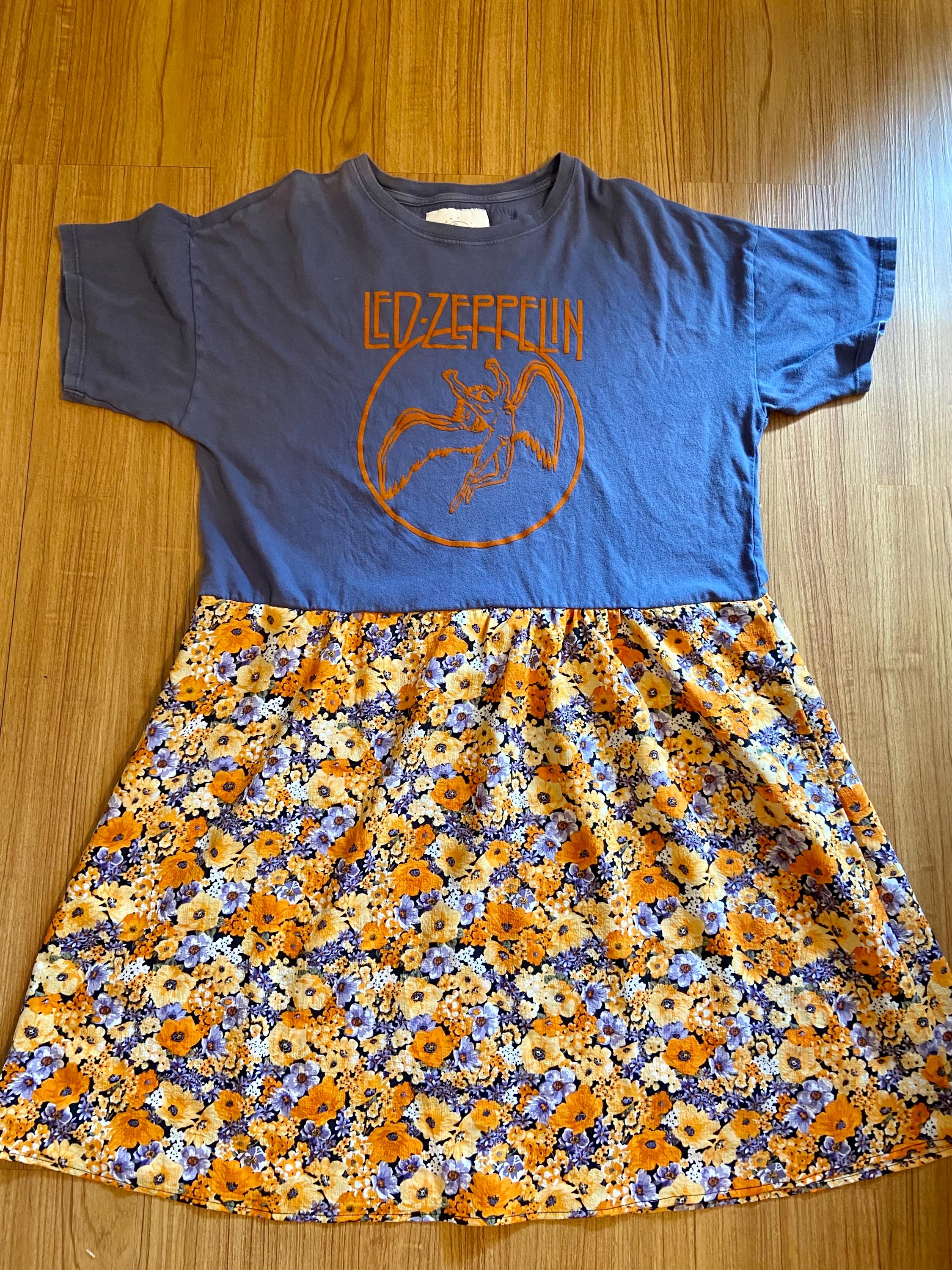 Upcycled Band Tshirt Dress - Etsy