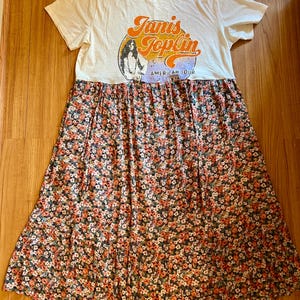 long band t shirt dress Vintage Band T-Shirt Dress