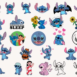 Stitch svg, stitch bundle, stitch clipart, stitch png, lilo and stitch svg, cricut svg, silhouette svg, stitch layered