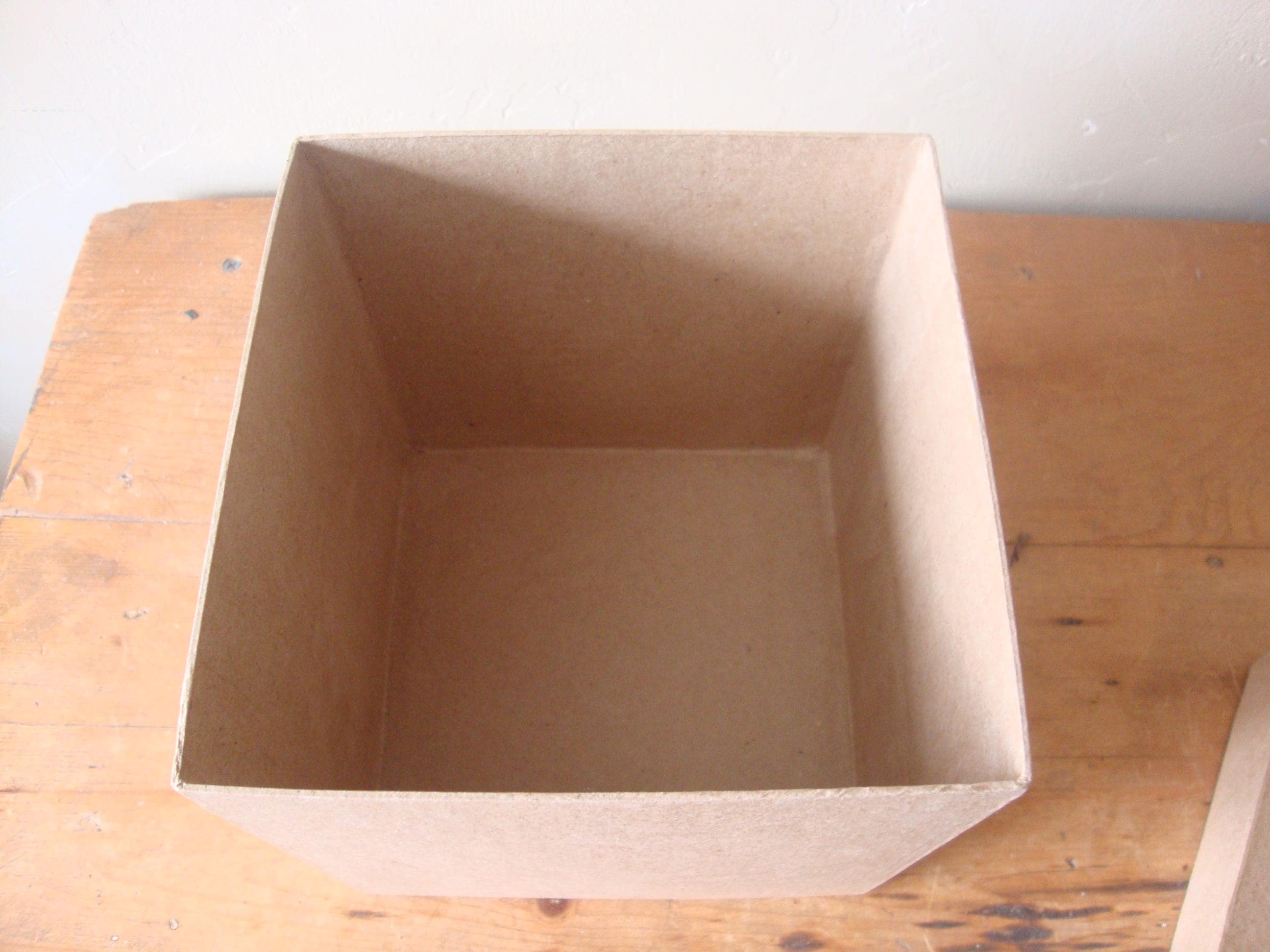 Paper Mache Box, Storage Box, Gift Wrap, Containers, Ready to