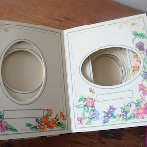 Vintage Floral Photo Album, Cottage Style Scrapbook, 90s Keepsake