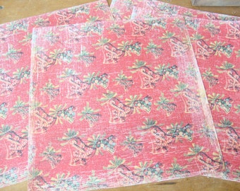 Vintage style Christmas paper, Daisy D's Scrapbooking paper, mid-century, 1950's, 1960's, nostalgic, Christmas gift wrapping paper