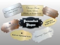 Flexible Personalized Engraved Name Plate: Gold/Silver/Black/Rose Plaque with Adhesive or Screws