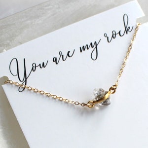 Jewelry Gifts for Her, Sister Gift, gifts for mom, Best Friend Gifts, You are My Rock Necklace, Dainty Jewelry, Gift for Women