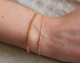 Simple Gold Chain Bracelet, Gifts for Her, Bracelet for Women, Jewelry Gift, 14kt Gold Filled Bracelet, Dainty Bracelet Jewelry