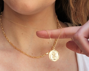 Zodiac Necklace, Birthday Gifts, Gifts for Women, Zodiac, Coin Necklace, Celestial, Charm Necklace, Zodiac Jewelry, Gifts for her, Necklace