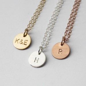 Dainty Initial Necklace, Mothers Day Gift, Personalized Necklace, Personalized Jewelry, Initial Charm Necklace, Bridesmaid gift image 3