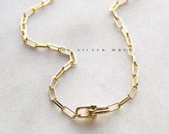 Gold Charm Holder Necklace, Add a Charm Pendant Necklace, Jewelry, Necklace, Gifts for Her, Gold Jewelry, Birthday Gifts, Charming Moments