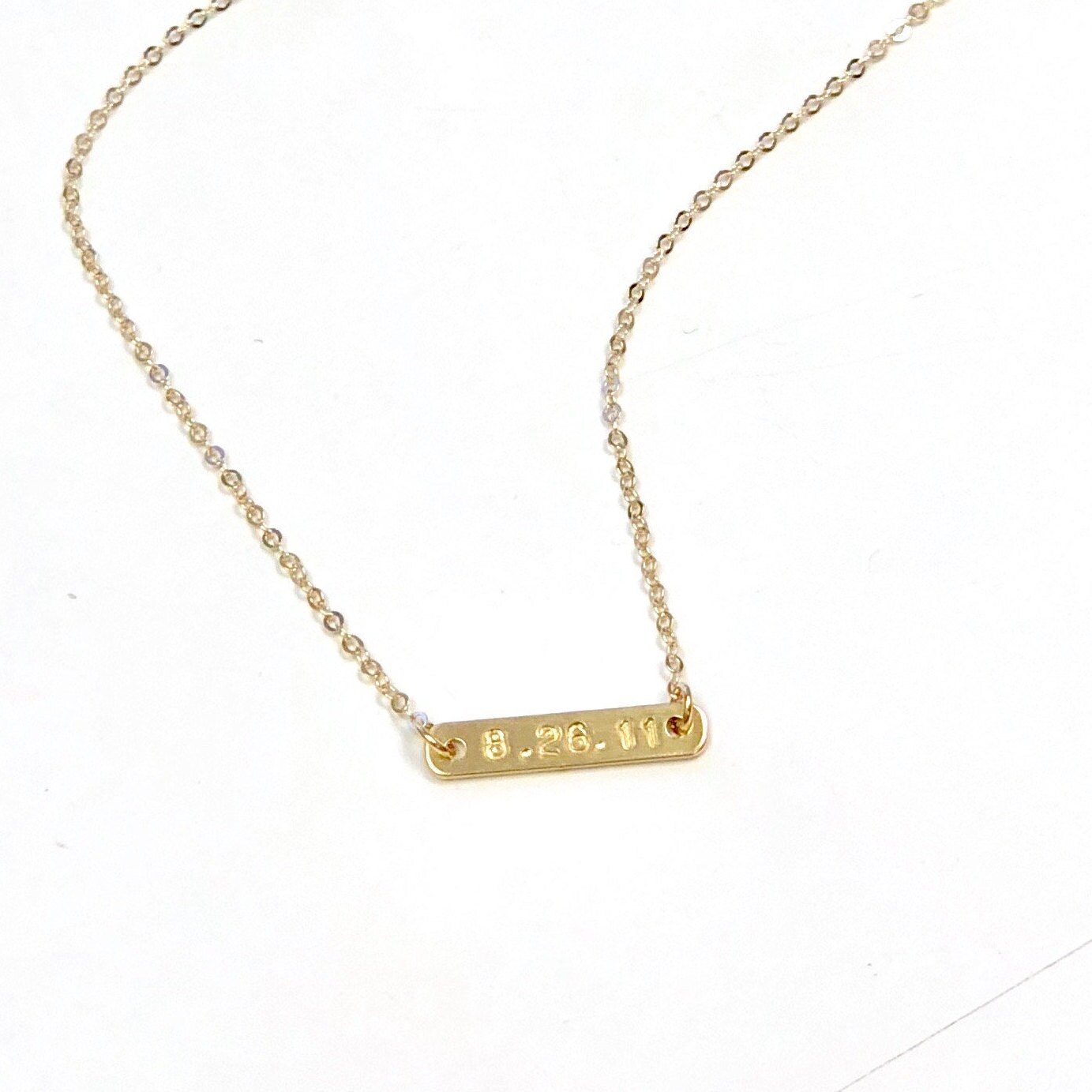 Delicate Gold Necklace Initial Necklace Personalized Etsy