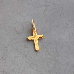 Cross Charm, Add-On Charm, Removable Slide On Charm Only, Birthday Gifts for Her, Gold Jewelry, Sterling Silver Gold Filled Charming Moments