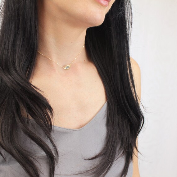 Druzy choker necklace clearance