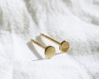 Ultra Tiny Gold Earrings, Gold Dot Earrings, Gold Earrings, Gold Stud Earrings, 14kt Gold Filled, Gifts for Her, The Silver Wren
