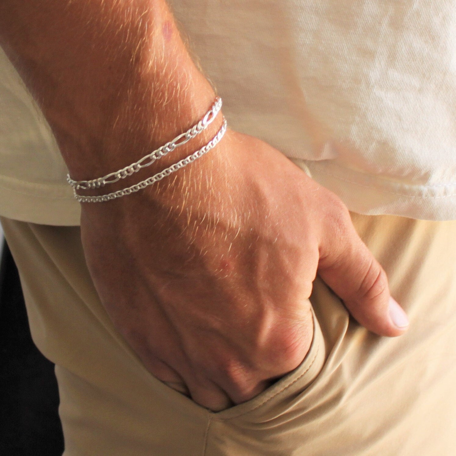 Real silver bracelets 925 sale