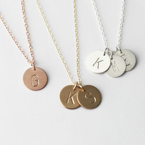 Custom Initial Necklace Personalized 