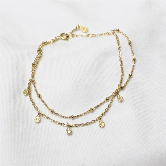 Buy Gold Bracelet Double Gold Chain Bracelets for Women Gifts Online in  India 