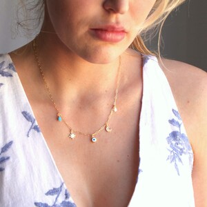 Taryn Multi Charm Necklace