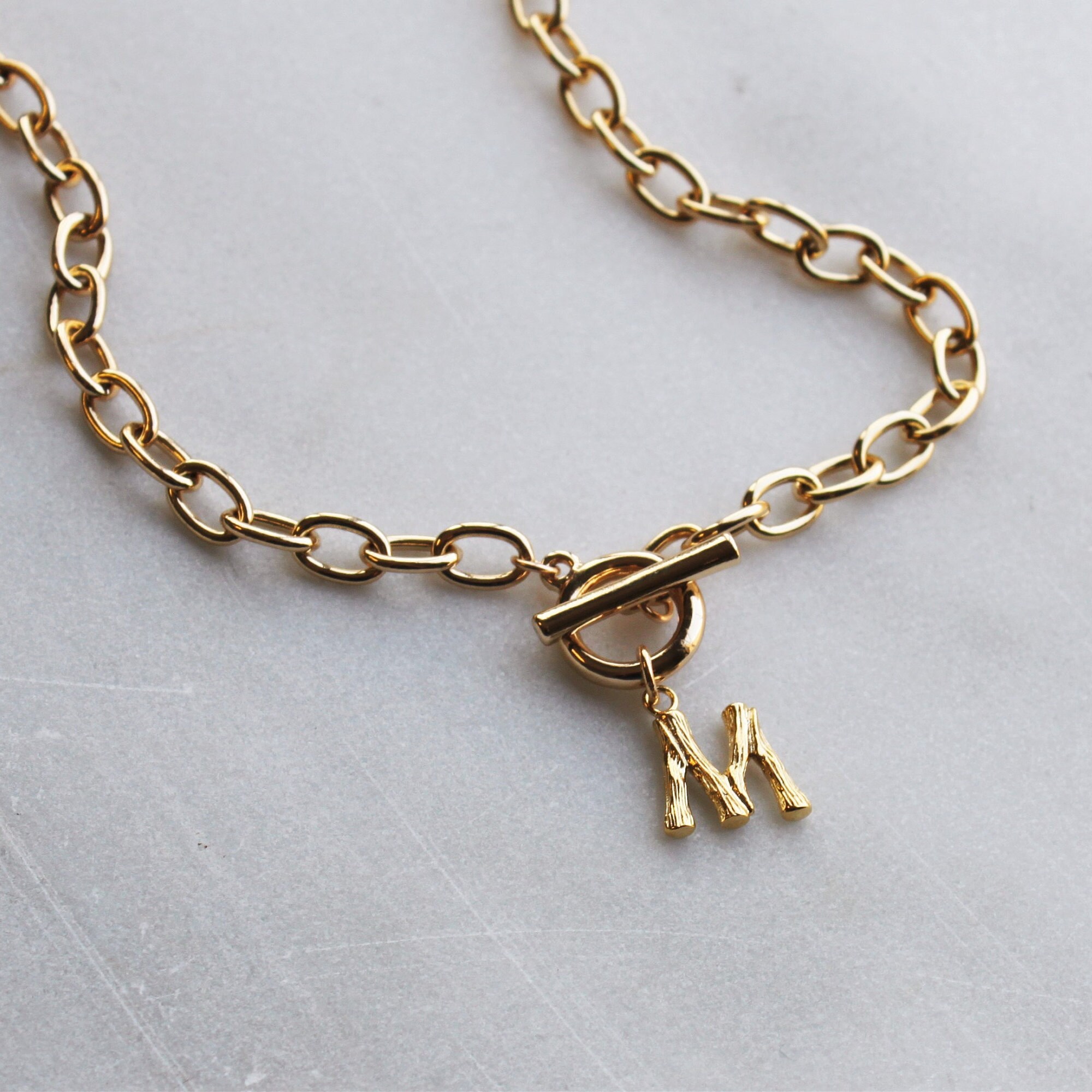 Necklaces for Women Initial Necklace Chunky Chain Necklace Etsy Canada