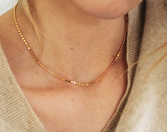 Dainty Dot Gold Chain Necklace, Gold Necklaces for Women, Simple Necklace, Jewelry Necklace Dainty Chain Jewelry for Women The Silver Wren