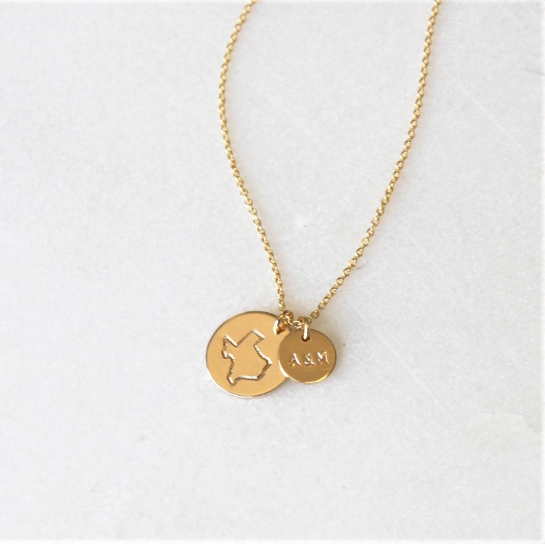 College ketting, College geschenken, afstudeercadeaus voor haar, zilver, roos, gouden ketting, gepersonaliseerde sieraden, afstudeercadeau, alumni cadeau afbeelding 2