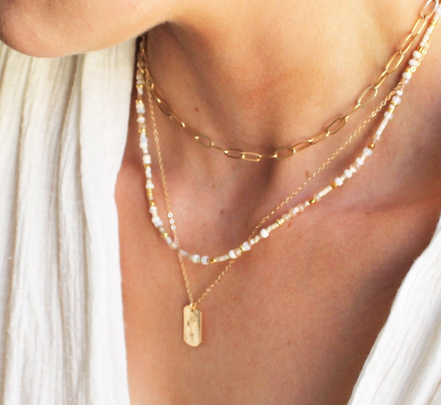 Ladies bead best sale necklaces