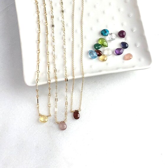 etsy mothers birthstone necklace