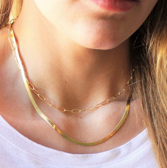Necklaces for Women Herringbone 