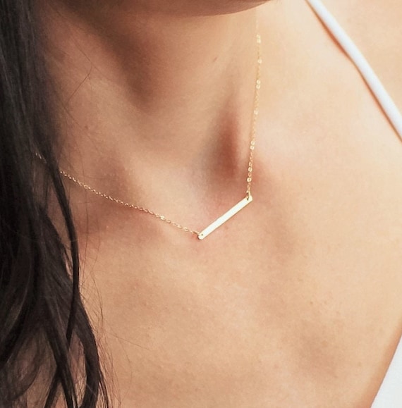 Petite bar best sale necklace