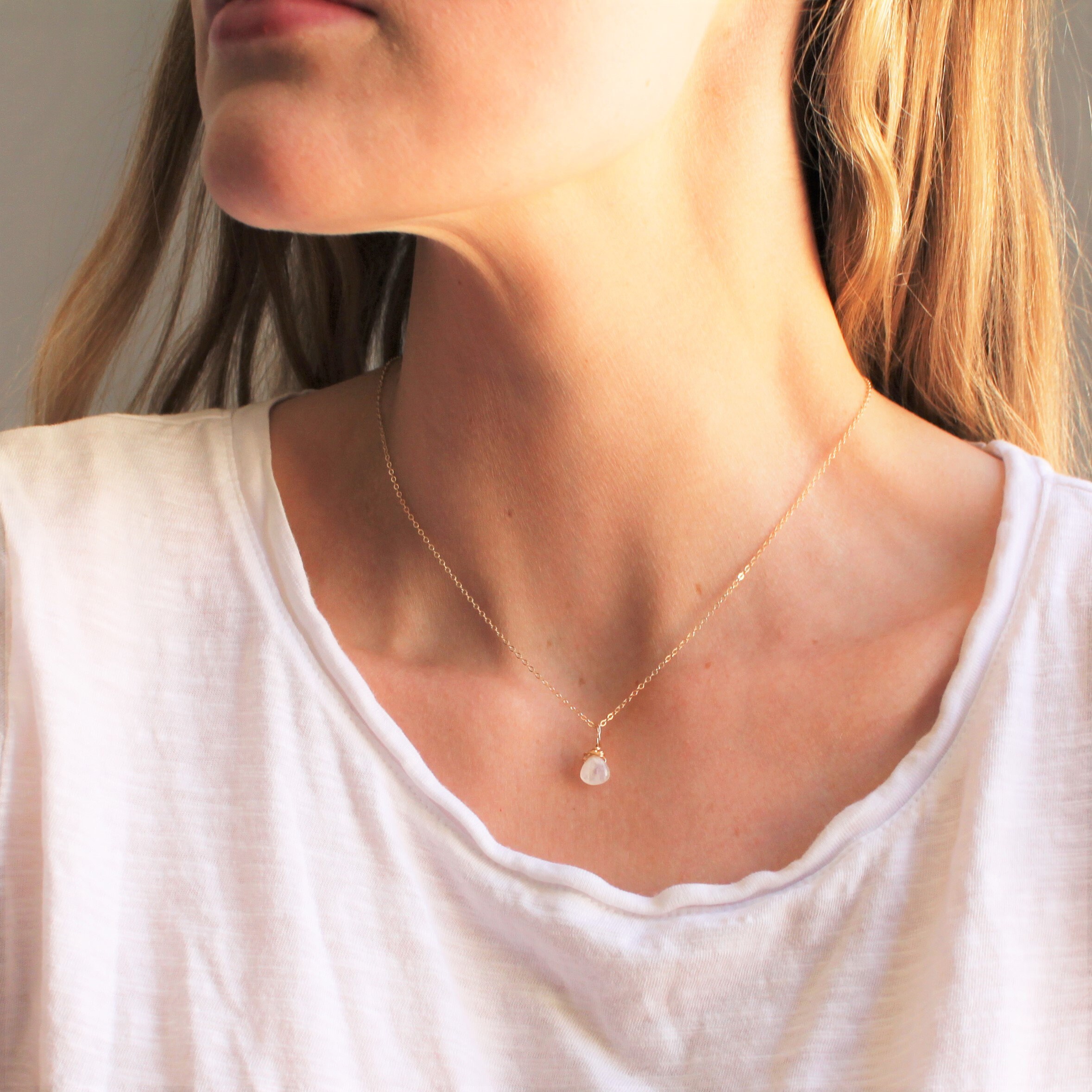 Cable Chain Simple Necklaces for Women, Thin Gold Necklace Silver or Rose,  Dainty Necklace, Long Necklace, Gold Chain the Silver Wren 