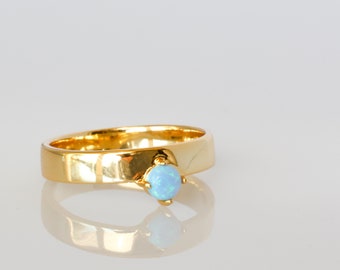 Opal Ring, Gold Band Ring, Ring Gold, Rings for women, Gifts For Women, Opal Jewelry, Gifts for her, Ring