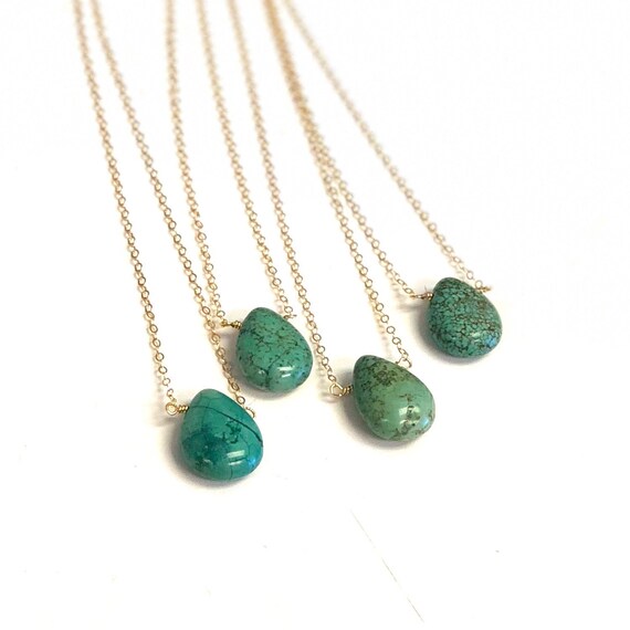 Genuine Turquoise Necklace Necklaces for Women Turquoise Etsy