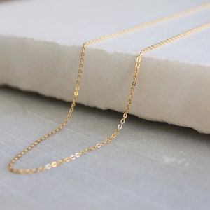 Ultra Dainty Simple Chain Necklace, Thin Gold Necklace Silver or Rose, Simple Necklace, Link Necklace, Dainty Chain The Silver Wren image 7