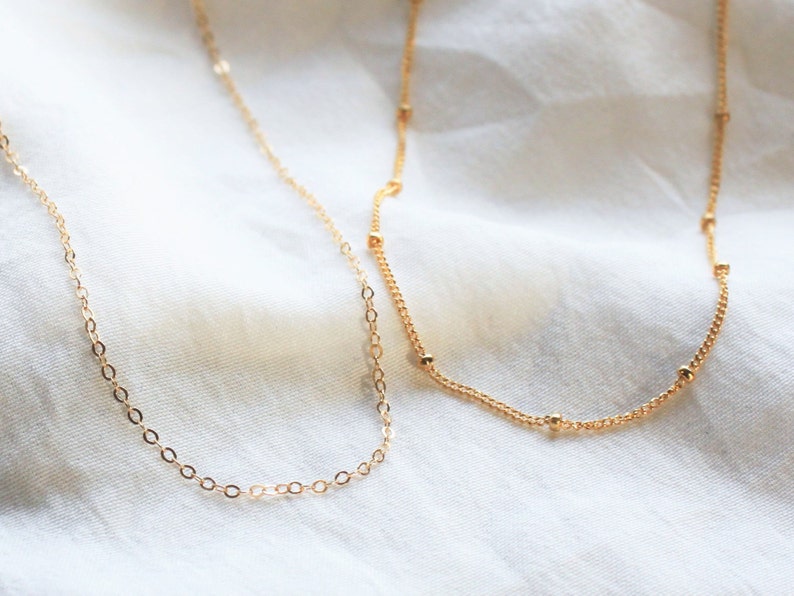 Dainty Necklaces, Dainty Necklaces Layered, Layer Necklace Set of 2, Silver or Gold Necklace, Necklace, Necklaces for Women, Womens Necklace image 2