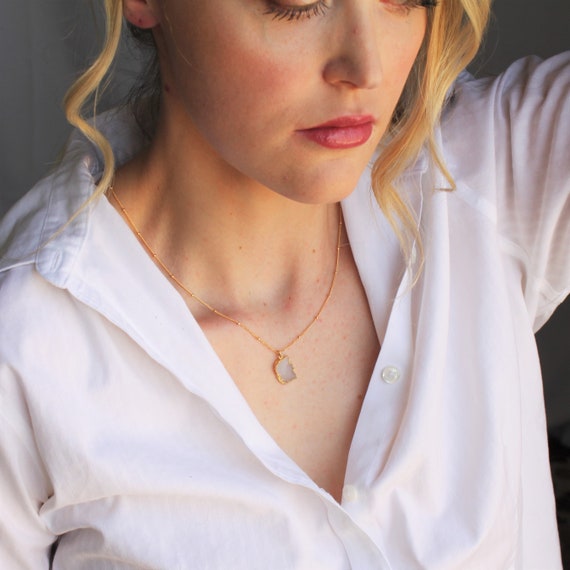 Etsy shop druzy necklace