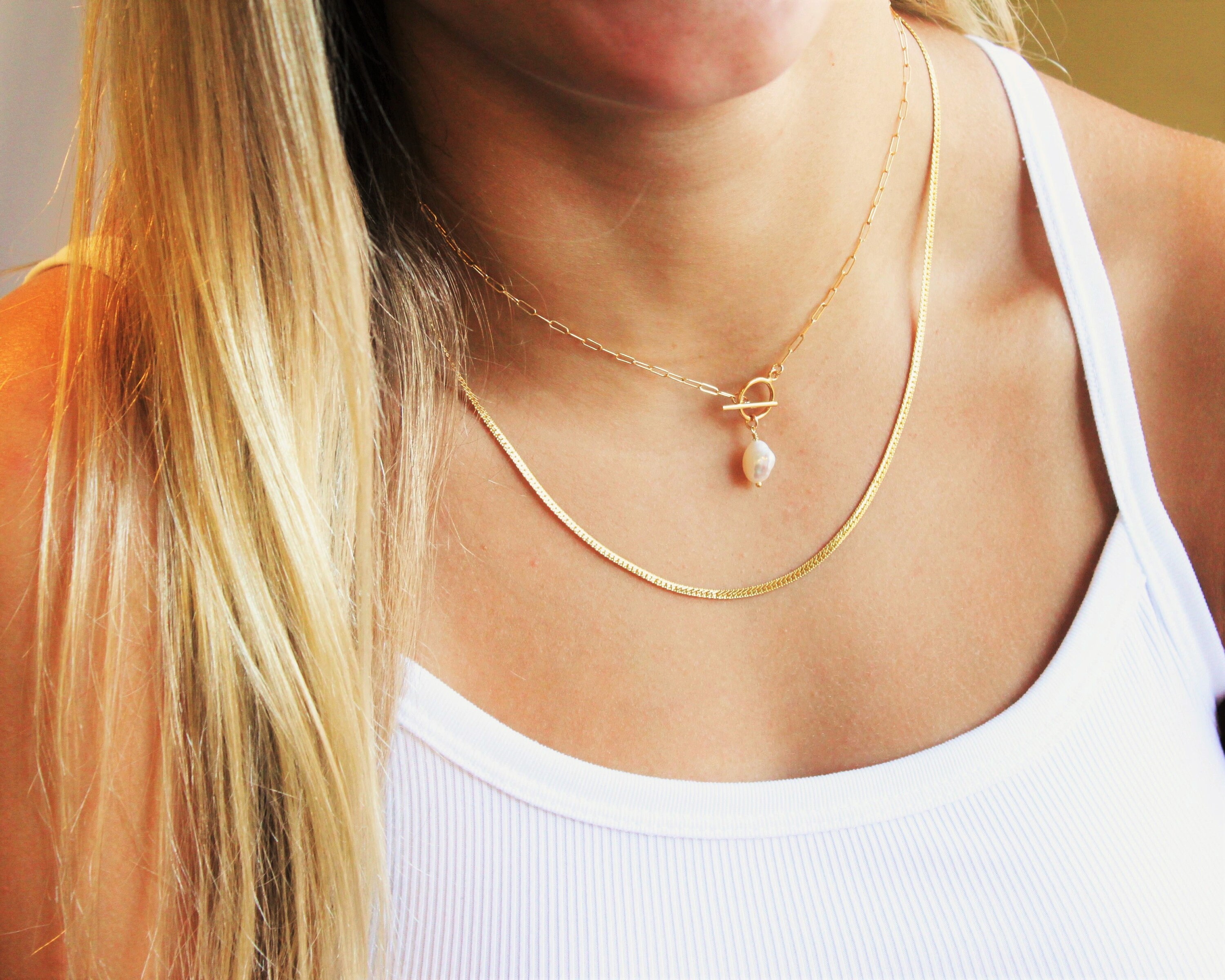 Pearl Necklace Jewelry Gift for Her 