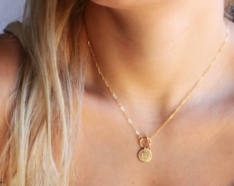 Necklaces for Women, Personalized Jewelry, Charm Necklace, Toggle Necklace, Personalized Necklace, Personalized Gifts for Her Christmas Gift
