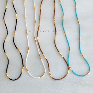 Seed Bead Dainty Necklaces for Women, Beaded Necklace, Seed Bead, Necklace, Bead Necklace, Dainty Jewelry, Layer Necklace, Gifts for Her