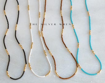 Seed Bead Dainty Necklaces for Women, Beaded Necklace, Seed Bead, Necklace, Bead Necklace, Dainty Jewelry, Layer Necklace, Gifts for Her