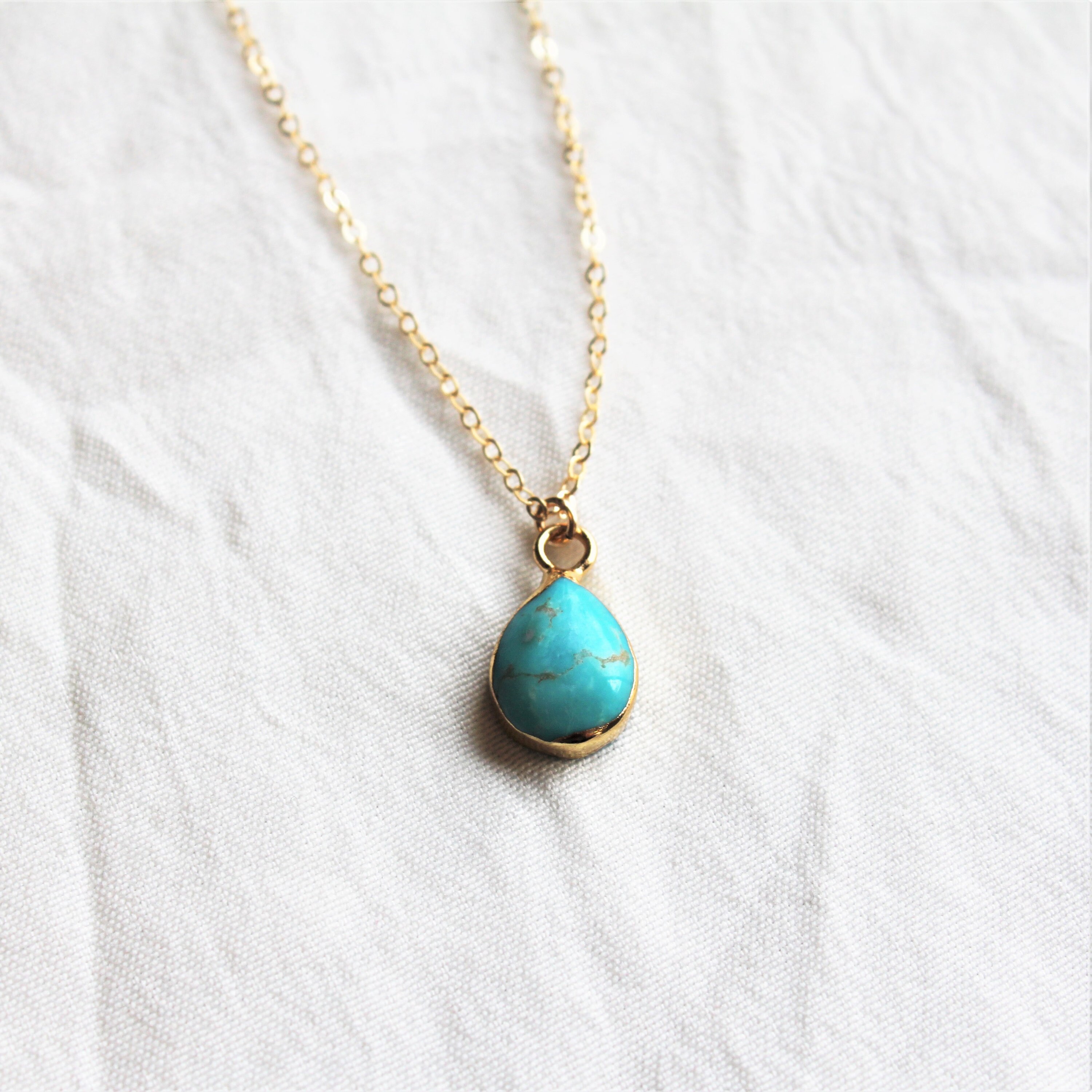 Dainty Turquoise Necklace Necklaces 
