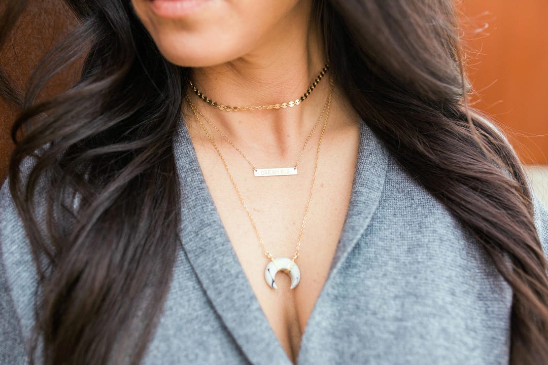 14kt Gold Filled Choker Necklace Dainty Choker Necklace Gold Etsy