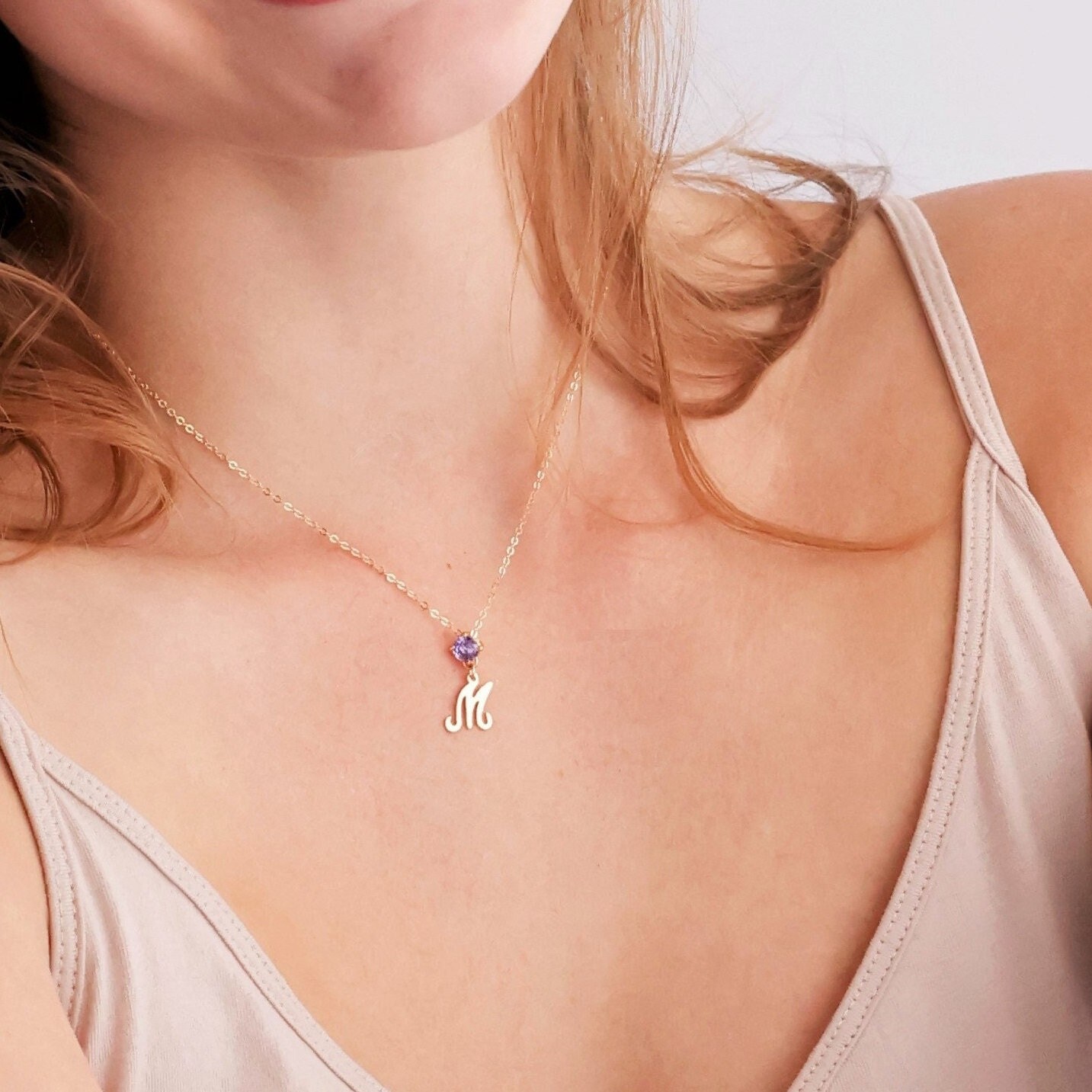 Letter Necklace Initial Necklace 