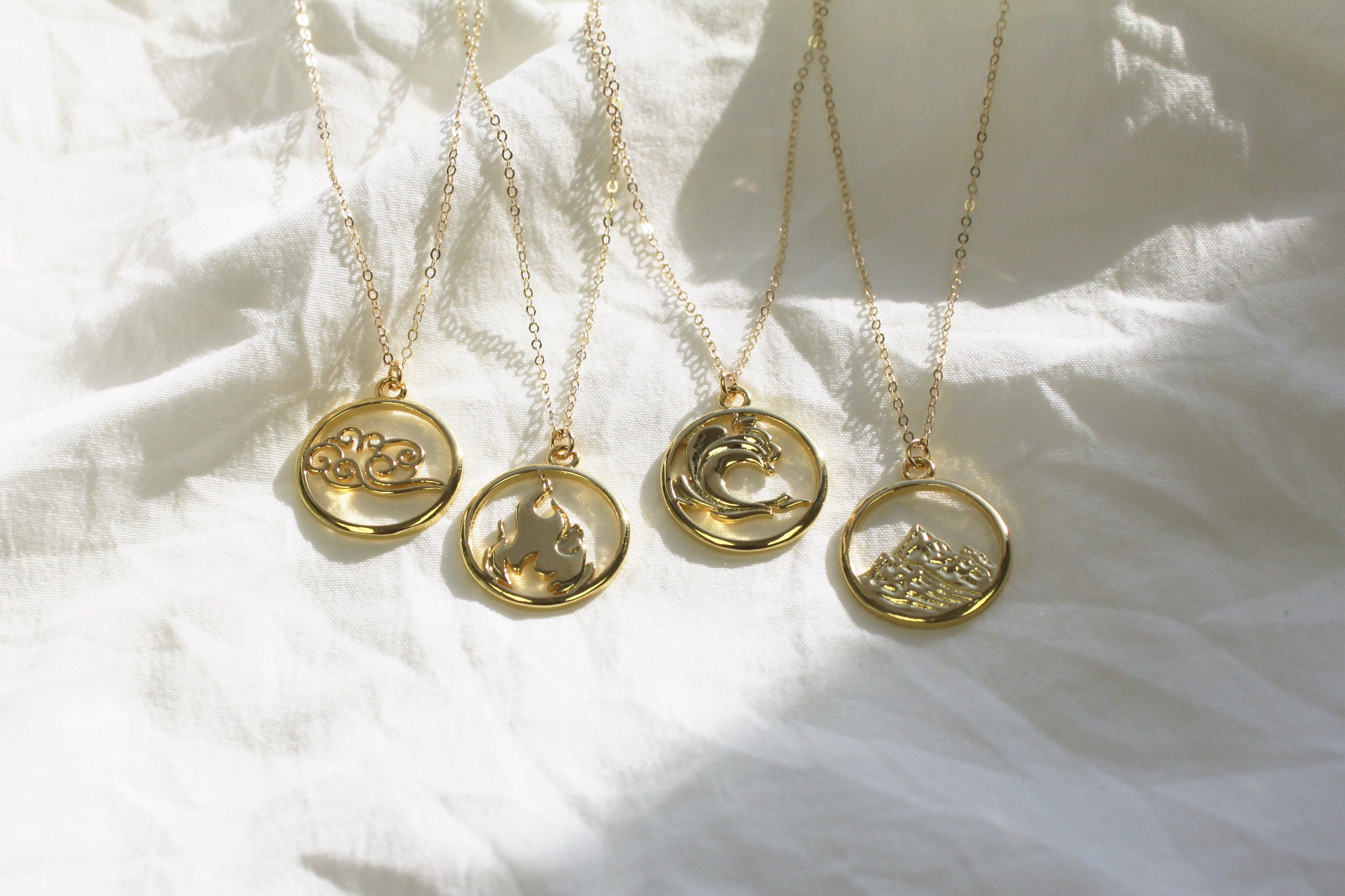 Zodiac Necklace Element Pendant 