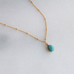 Dainty Turquoise Necklace, Dainty Necklace, Jewelry, Necklaces for Her, Gift for Her, Layer Jewelry, Birthday Gifts image 6