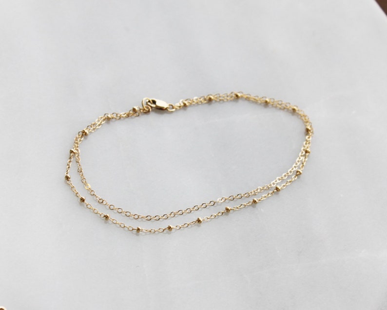 Anklet for Women Anklet Bracelet Gold Anklet Simple Chain image 2