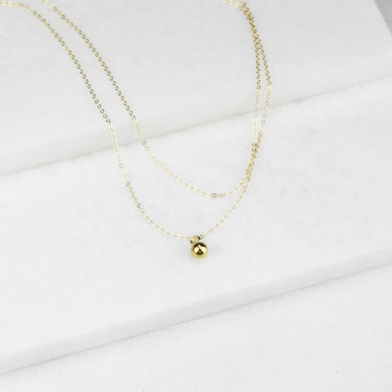 Gift for Her Layered Ultra Dainty Necklace set of 2 Minimal Jewelry Gifts for Women Jewelry Gift Gold Necklaces Minimal Necklace